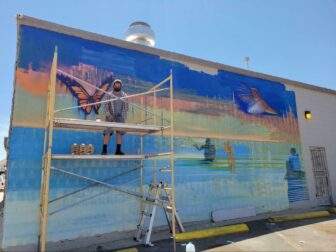 Creation of mural in New Mexico